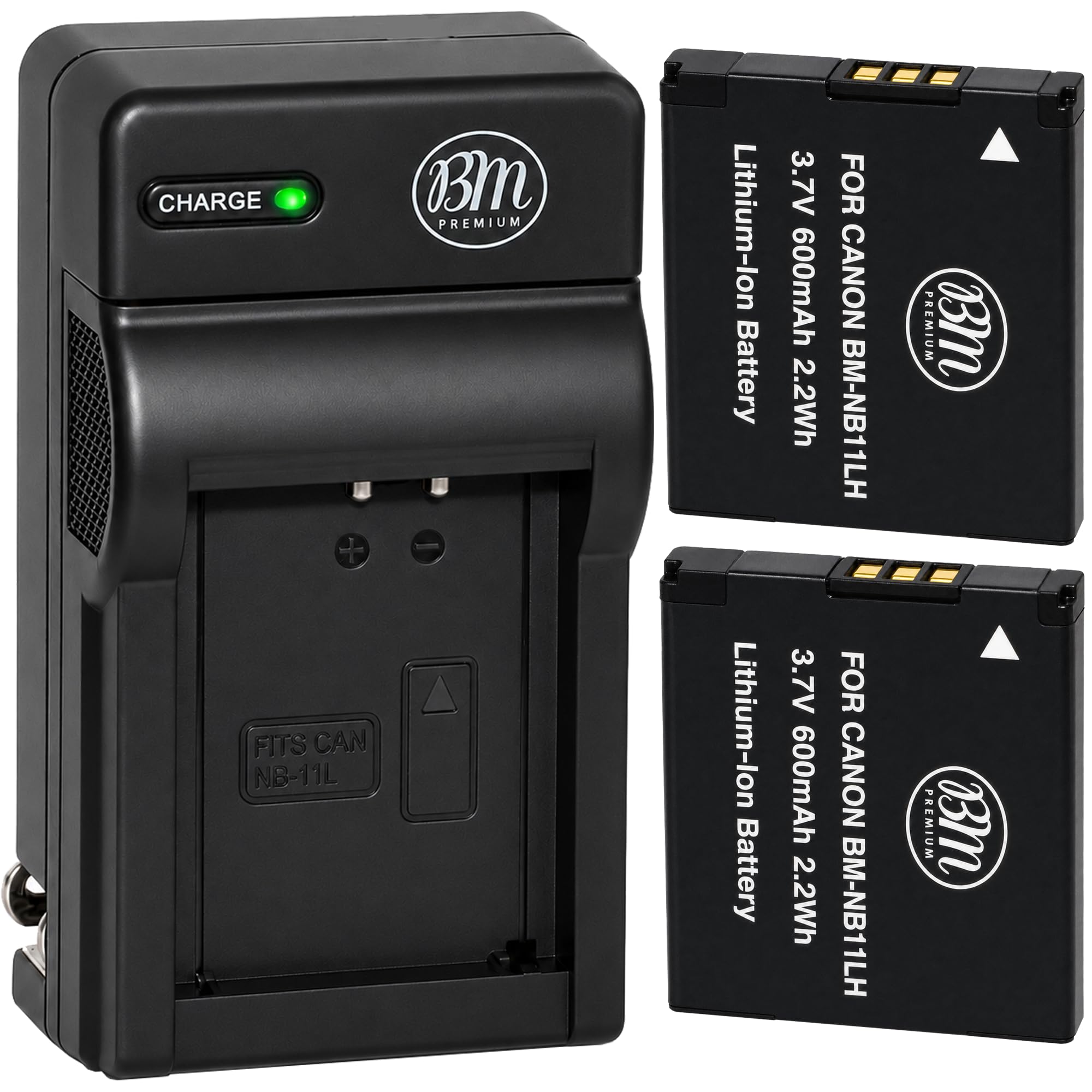 Amazon.com: BM Premium 2-Pack NB-11LH Batteries and Charger for